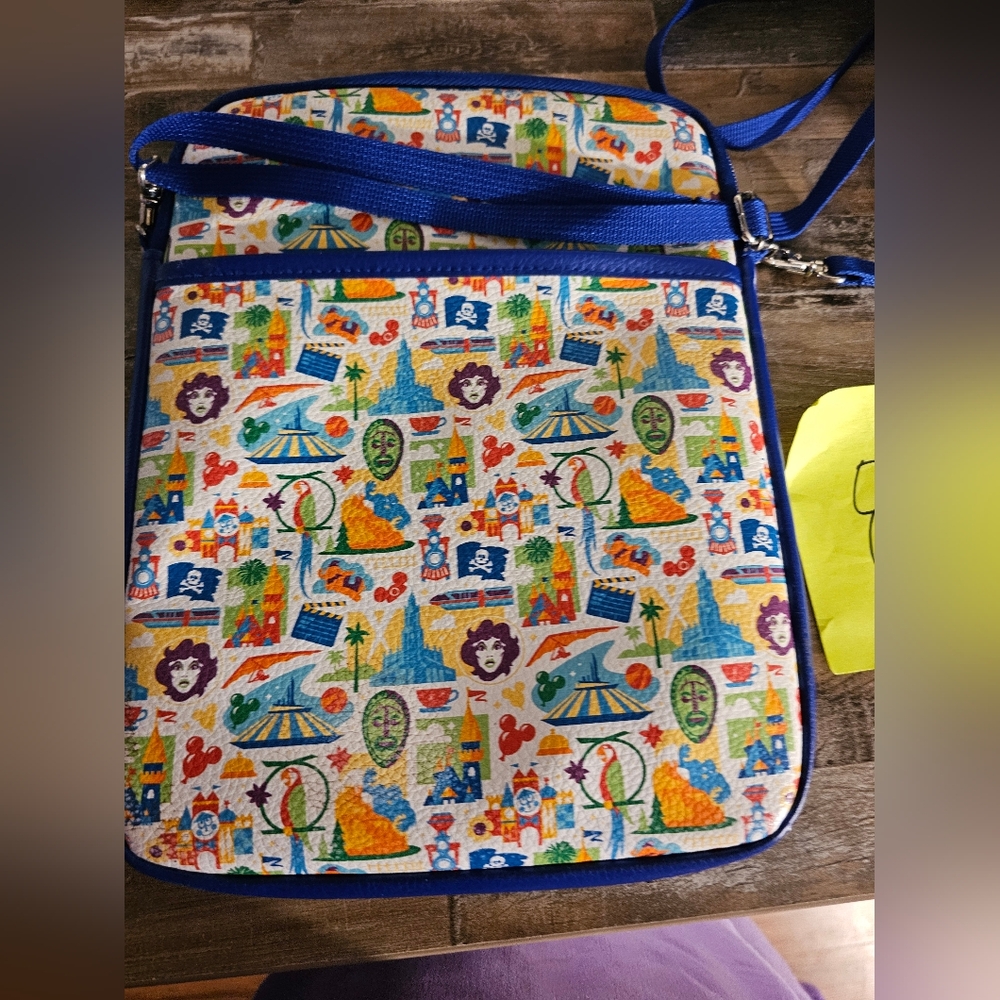 Disney Parks Theme Parks Icons Padded Crossbody Tablet Case - Picture 2 of 8